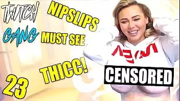 play Twitch Streamer تومض ثدييها على الدفق & nip Slip / Boob Flash - مجموعة 23